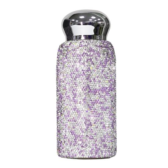 Rhinestone Thermal Cup Stainless Steel Mini Insulated Bottle Portable Bling Travel Mug Luxury Gift for Women