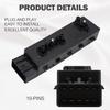 Power Seat Switch, 8 Way Front Right Passenger Side Control Switch Compatible With 2007-2013 Buick Cadillac Chevy GMC - CTS, DTS, Escalade,