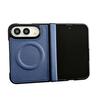 Soft Hard Hybrid Case Magnetic for IPhone 18, Faux Leather Phone Cover with Hinge Shockproof Slim Protection, Full Body Protective 18 Fold Ring Shell