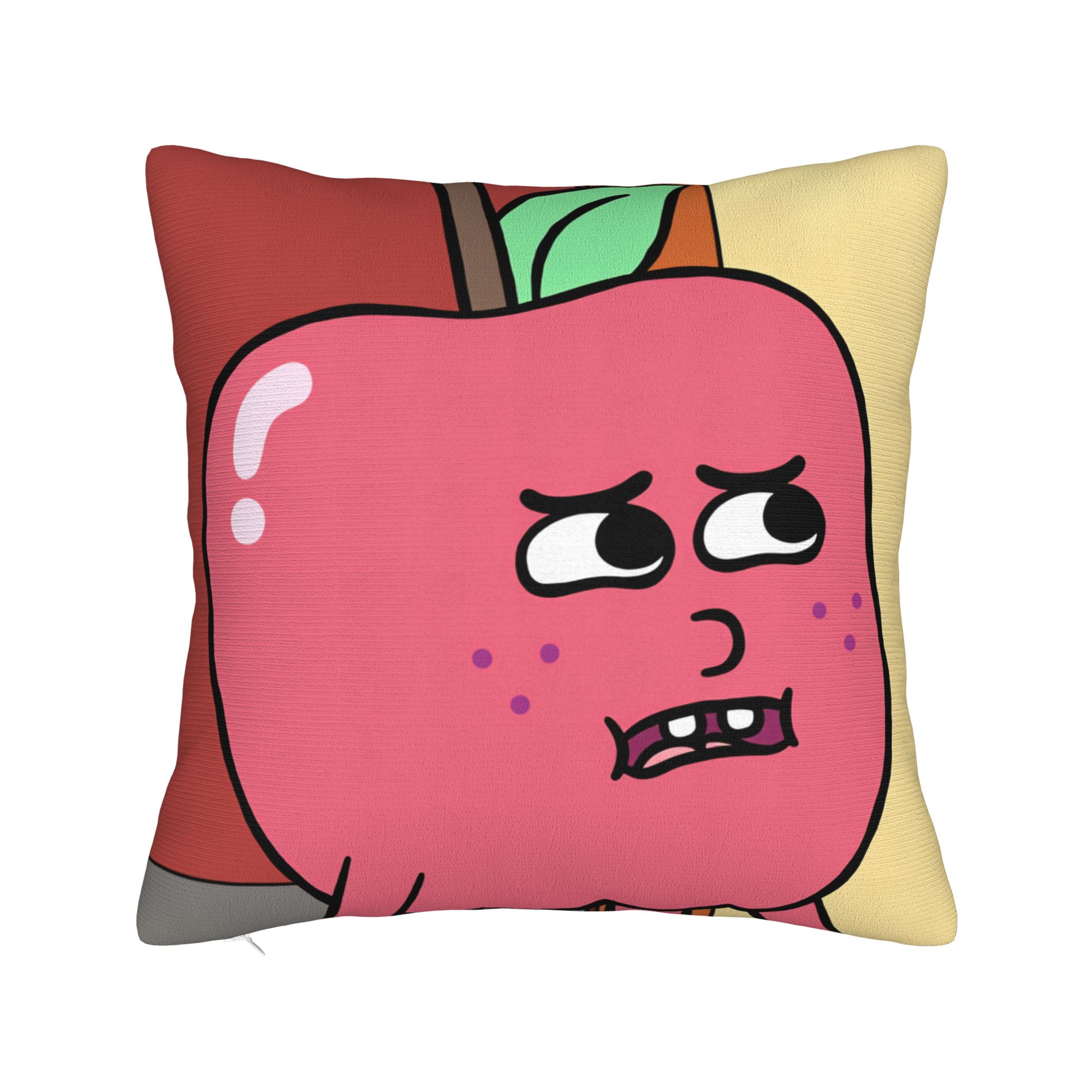 Pillow Cover Apple and Onion   Novelty Pillow Case For Living Room Chair Pillowcases 12x12Inch