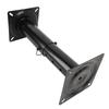 Boat Seat Base Pedestal 11.34 17.24in Adjustable Height Powder Coated Metal Black