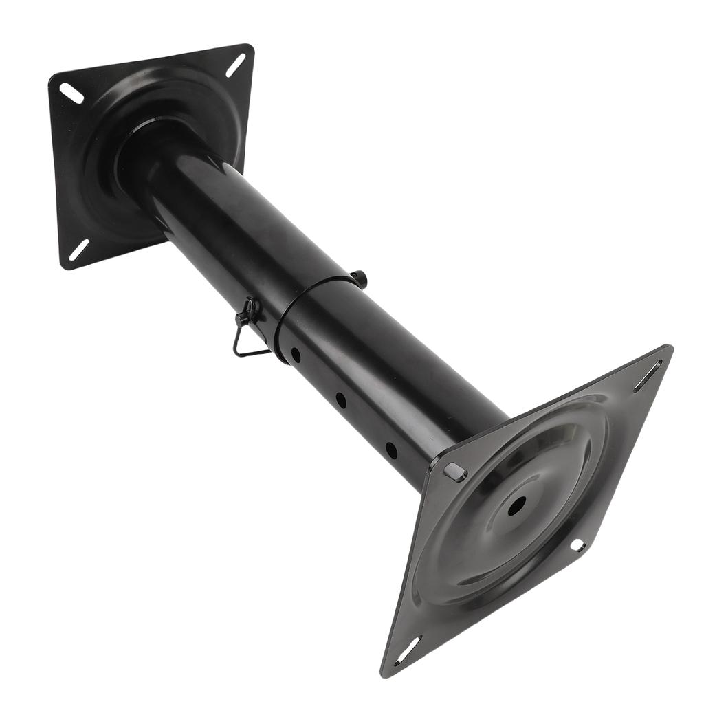 Boat Seat Base Pedestal 11.34 17.24in Adjustable Height Powder Coated Metal Black