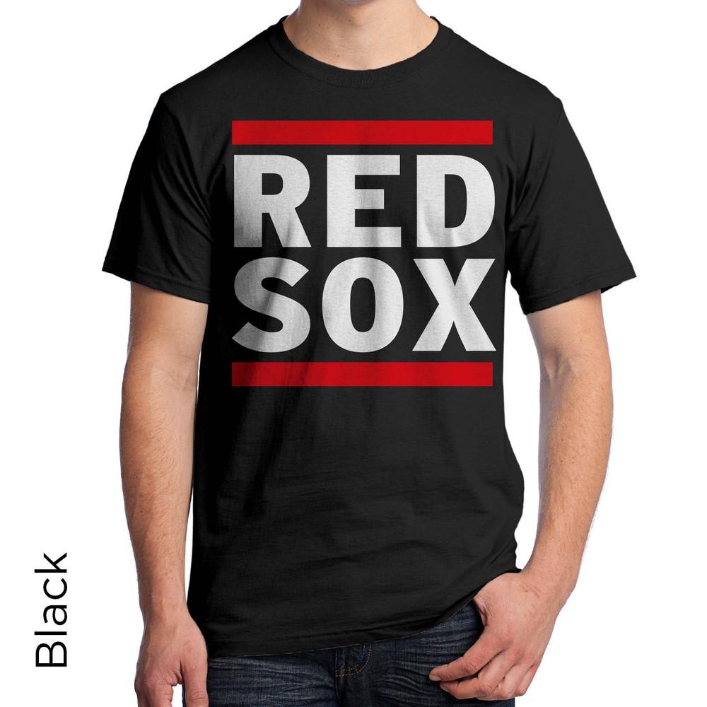 RedSox   Бостон Футболка 80-х Ретро Рубашка DJ Музыка Городской Хип-Хоп S