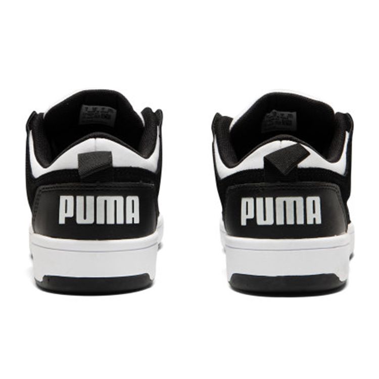 Puma Rebound Layup Lo Sd Leather Comfortable Low Top Sneakers Unisex Sneakers Black White 370539-01