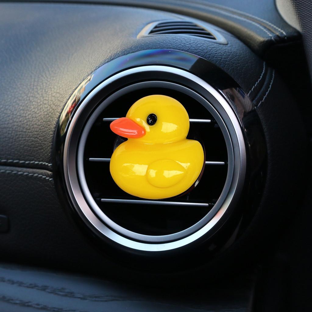 

Yellow Car Duck Perfume Clip Air Conditioning Vent Aromatherapy Metal Clip