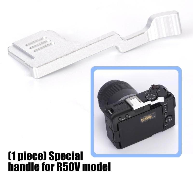 Aluminum Thumb Up Camera Grip For R50V Camera Vlog Photography with Hot Shoe Protections Cover