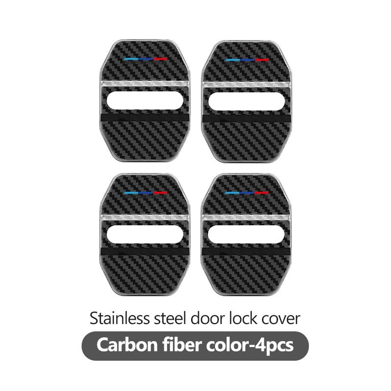QWSL3 Stainless Car Door Lock Buckle Trim Cover Protector Rust Accessories For BMW M 1 3 4 5 6 7 Series X1 X3 X4 X5 G20 G38 F48 E36