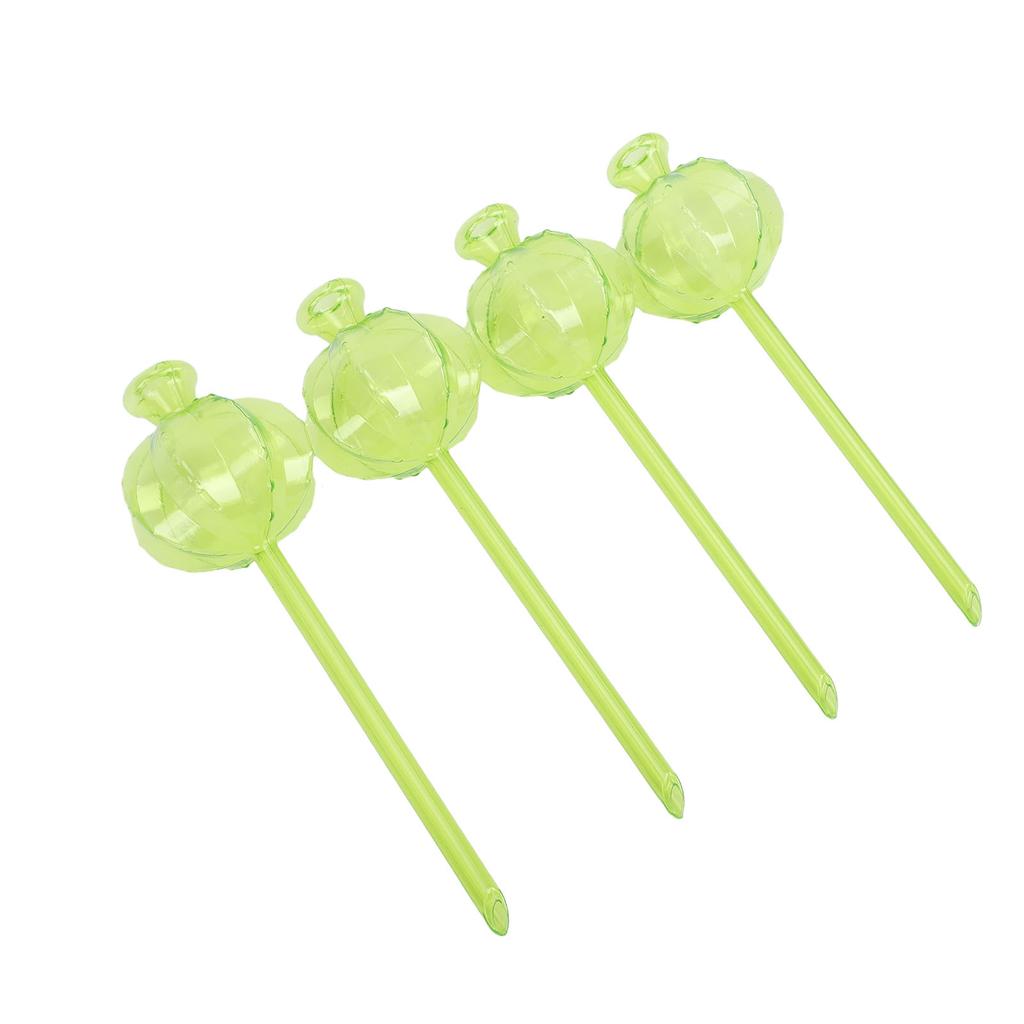 4PCS Self Watering Planter Inserts Transparent Plastic Automatic Plant Watering Globe for Gardening