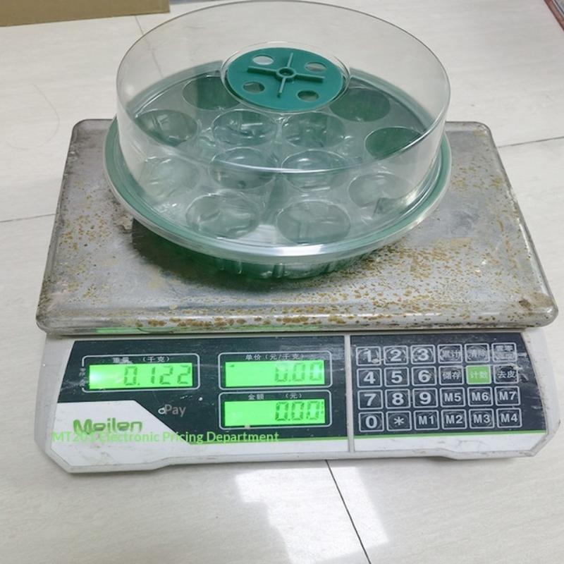1Pcs Abs Hydroponic Germination Tray 13-Hole Round Seed Starter Tray With Clear Lid For Seedlings Diy Accessories