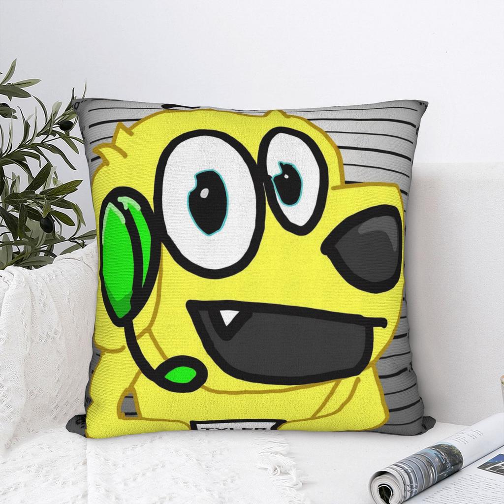 Tylers And Snowi Gaming Square Pillow Cases Game Anime Cushion Covers Customized Zipper Decor Pillowcover for Home 18"x18"