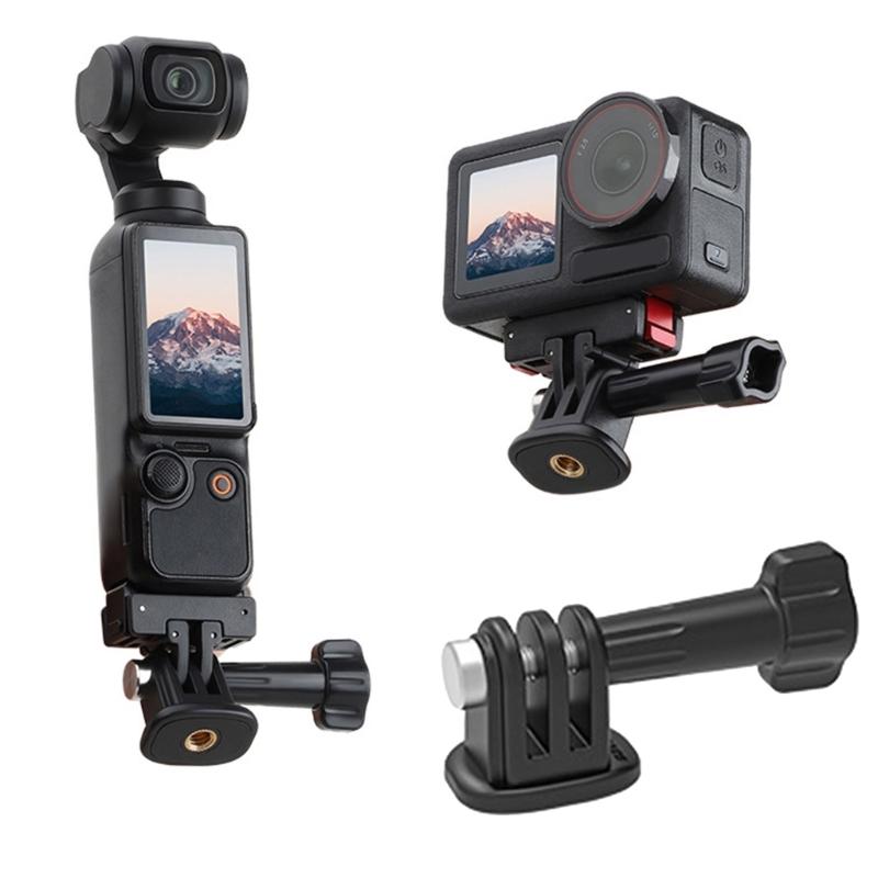 Portable Camera Adapter 1/4inch Tripod Adapter Converter with Thumb Screw Mount for Action 5/4/3 Camera Stand Holder