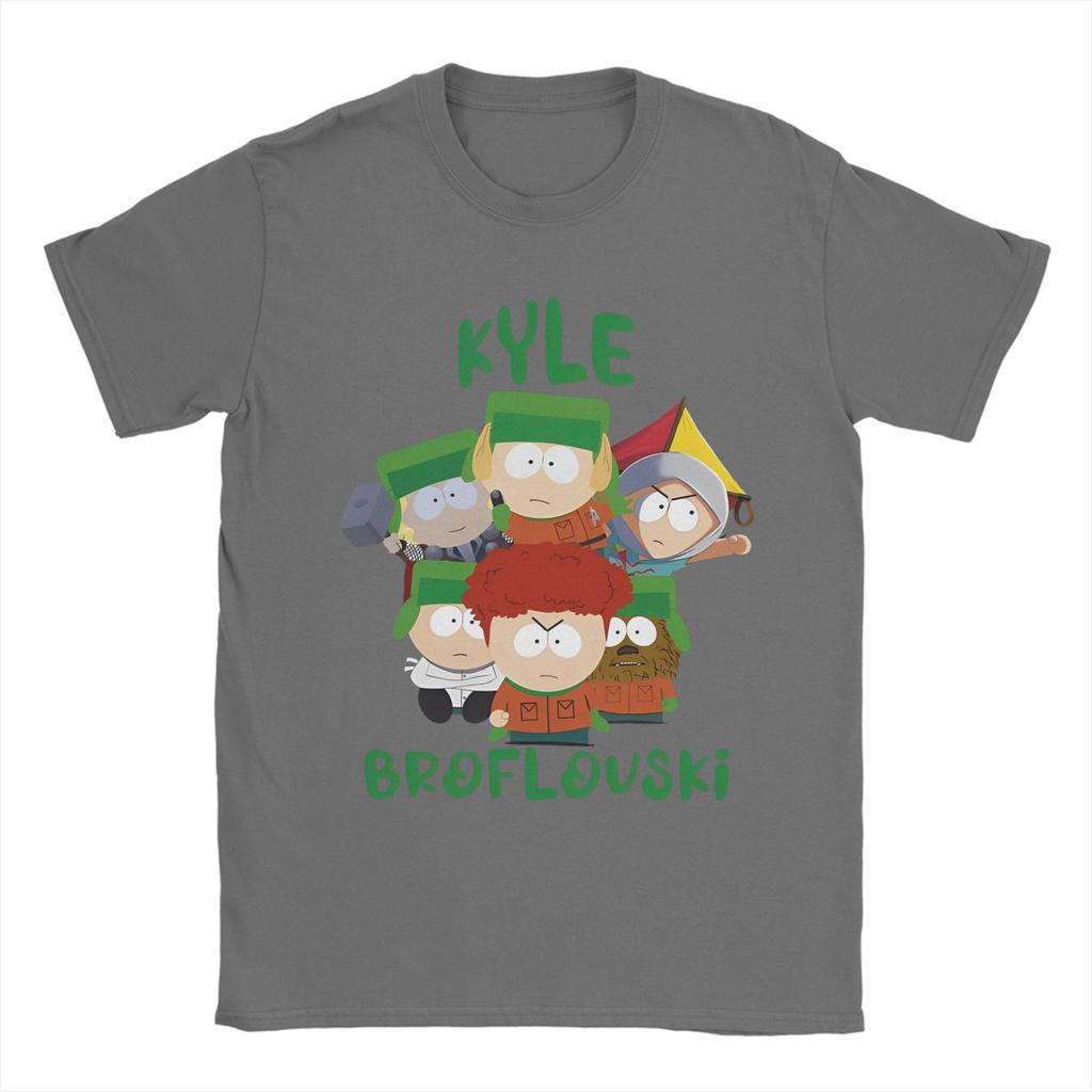 Unisexs Womens TShirt SouthParks Casual Summer Cotton Tees Short Sleeve Kyle Broflovski T Shirts Crew Neck Clothing XL