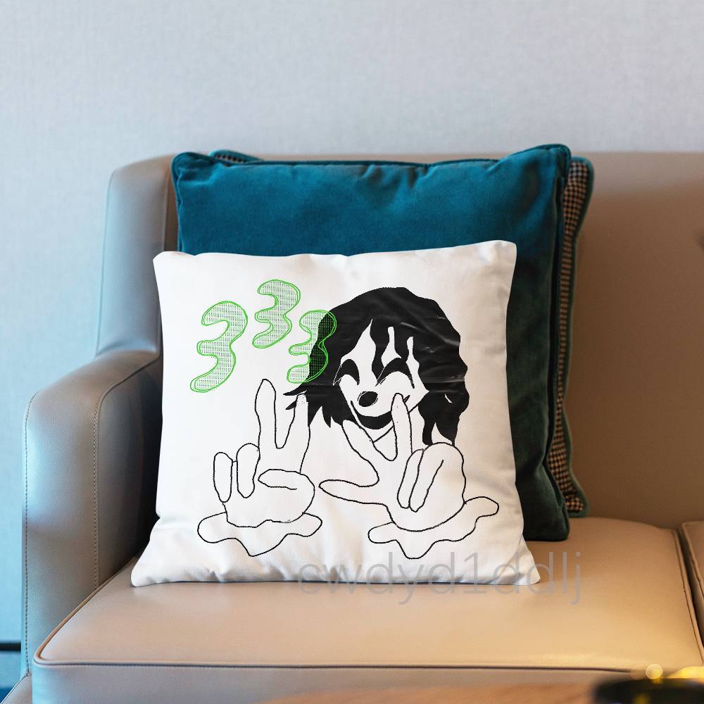 

Ecco2k Drain Gang Cushion Cover Pillow Cover Decor Pillowcase Printed Cushion Case For Couch 30x30cm