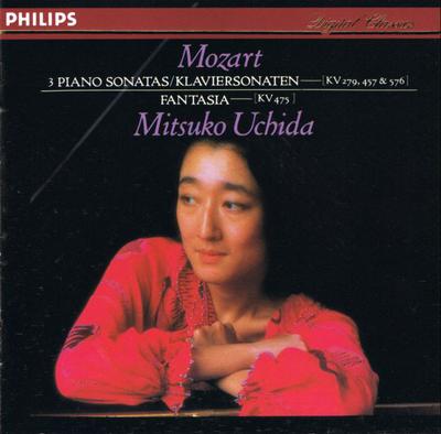 CD WOLFGANG AMADEUS MOZART; MITSUKO UC - Mozart: 3 Piano Sonatas, KV 279, 45 4126172 Philips Germany Classical Used