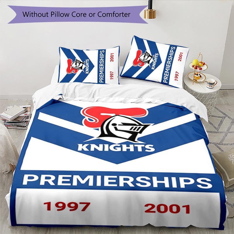 Knights 3pcs Bedding Set Duvet Cover Closure Includes 1 Duvet Cover & 2 Pillowcases for All Seasons Bedroom Home Dorm Decor