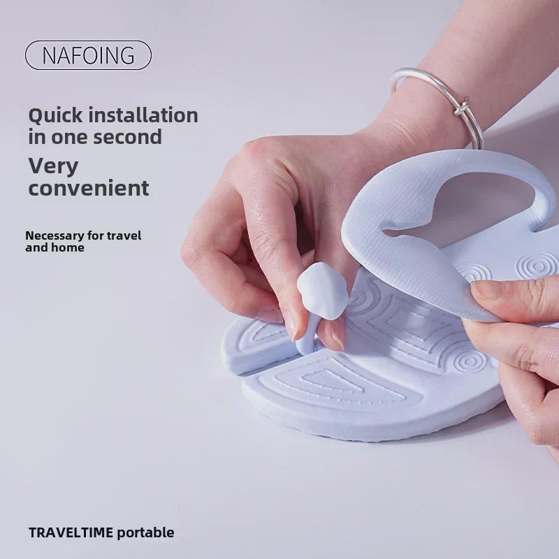 Portable Disposable Folding Beach Slippers for Summer Travel