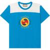 T Shirts Men's Light Blue Crew Neck Moderate 756708XJFWL4815