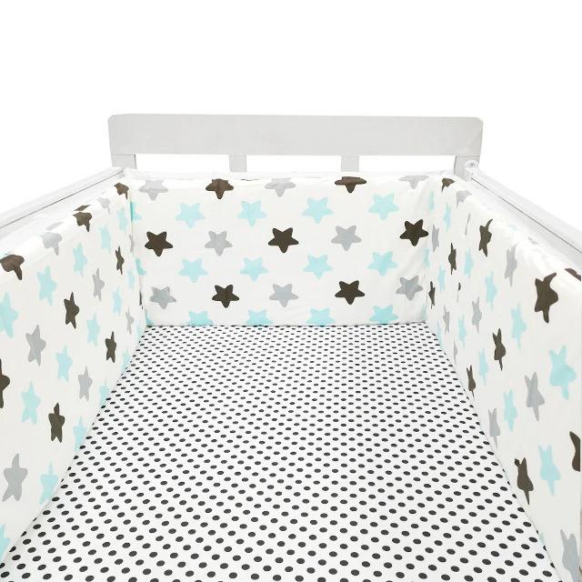 Cross-Border All-Cotton Baby Bed Surround: Removable, Washable, Anti-Collision, Anti-Pinch Guardrail