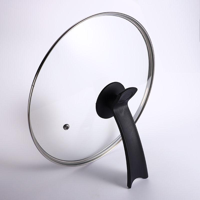 Tempered Glass Explosion-Proof Universal Pot Lid with G-Type Stainless Steel Inner Ring