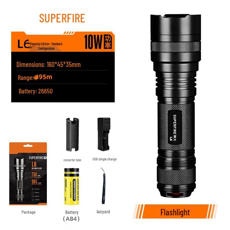 SupFire Rechargeable LED Flashlight Series