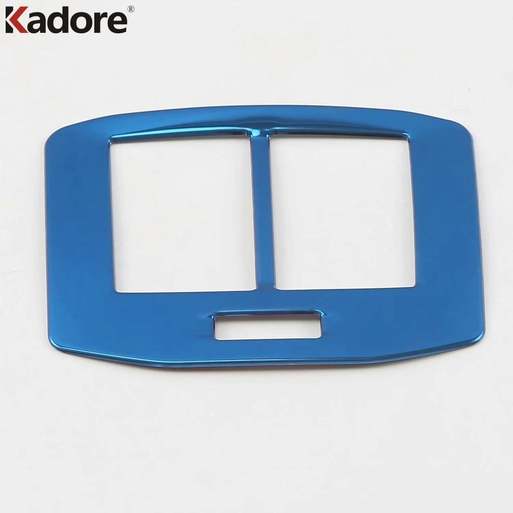 For Volkswagen VW T-Roc TROC 2017- 2024 Steel Car Armrest Box Rear Air Condition Vent Outlet Cover Trim Interior Accessories