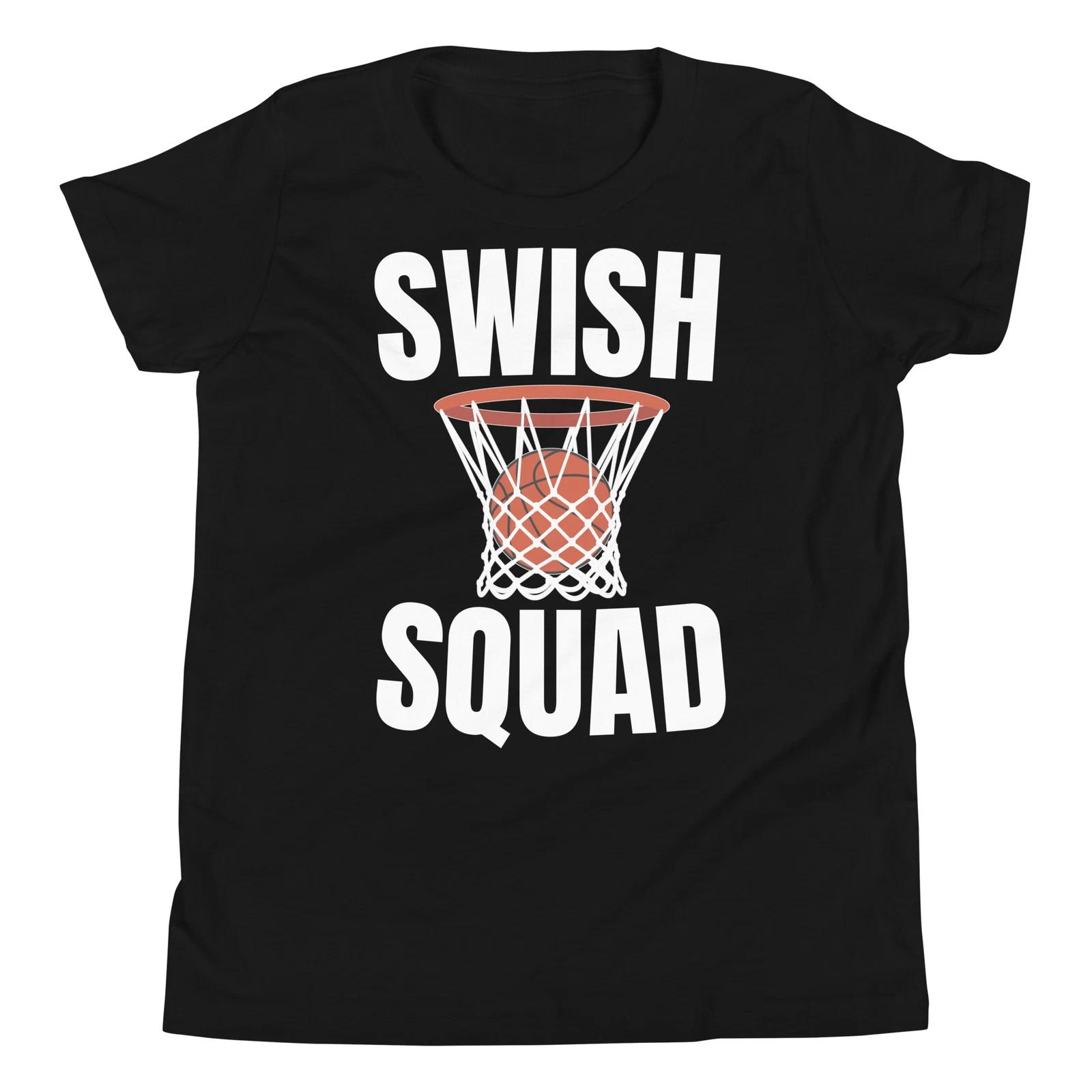 Swish Squad Basketball Players Basketball Lovers Game Day Youth T-Shirt 140