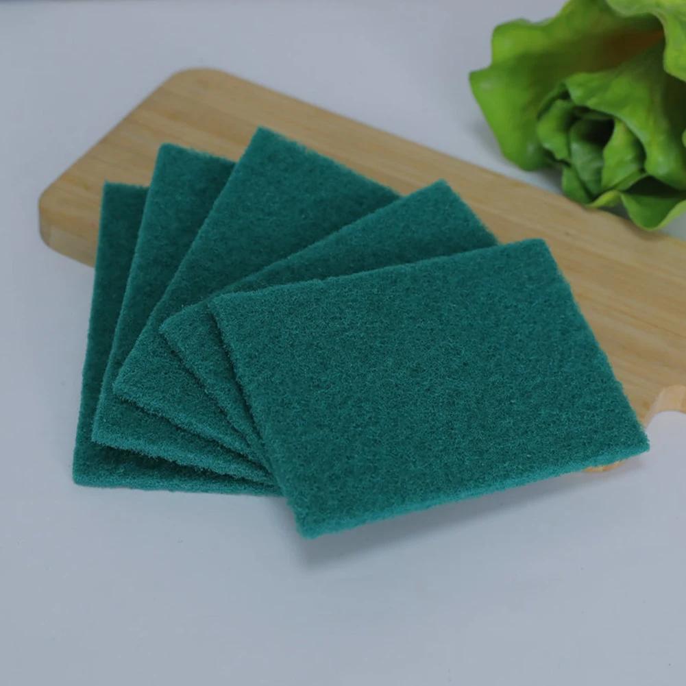 10/20Pcs Scrub Pads Household Kitchen Oil Removal Dishwashing Pot Pads Scratch Free Multipurpose Reusable Cleaning Dishrag