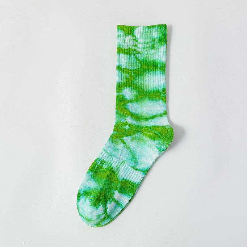 ABIF1 Long Tube Tie Dyed Hook Socks, Explosive Street Wear, Trendy and Fashionable Socks, Unisex Skateboarding, Sports, Leisure, and F