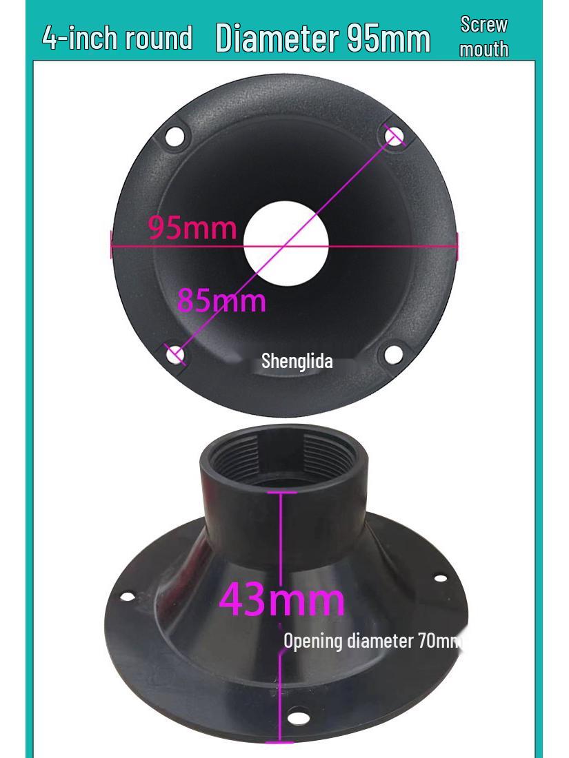 3-5 Inch Home Audio Tweeter: Small DIY Speaker Horn with Plastic Shell