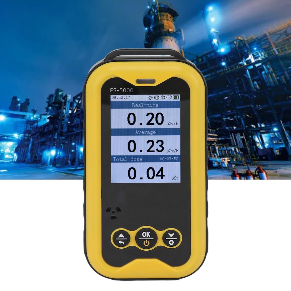 Portable Radiation Monitor Meter,   LCD Screen and   Threshold High Detection Detector with Alarm for X, Gamma and Beta Rays