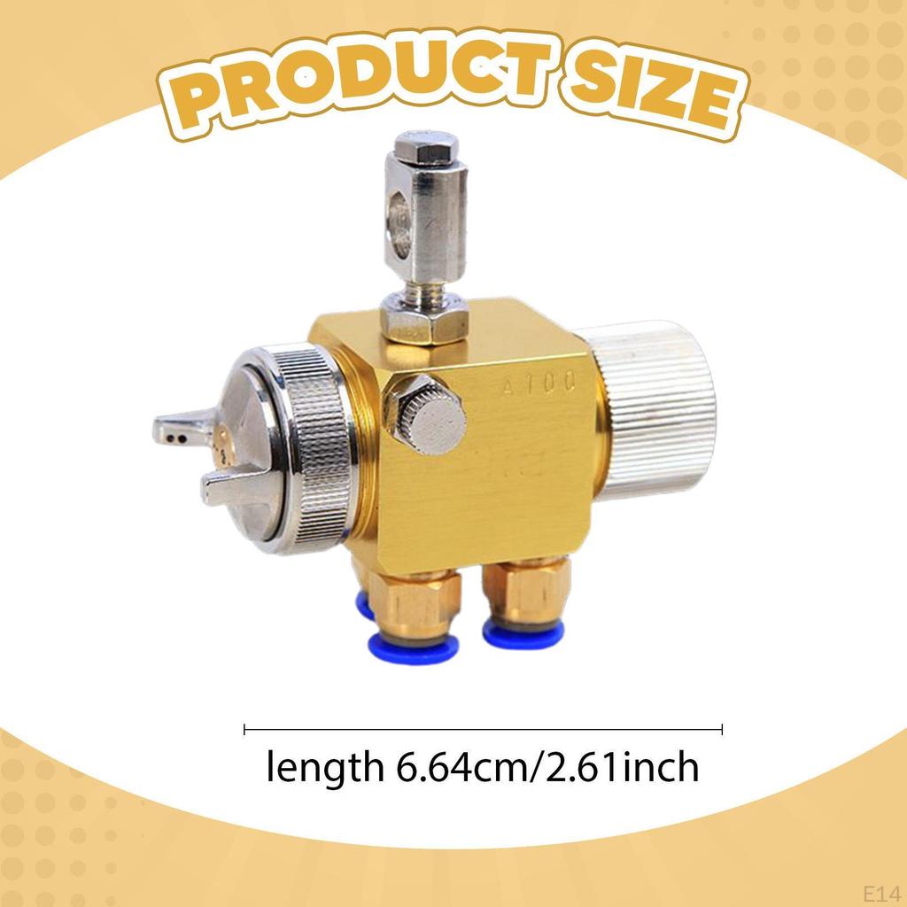 Automatic Nozzle Spray Tool Mini Pressure Feed Sprayer Heavy Duty Metal Paint Atomizer