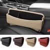 Caizqbry Rangement Latéral de Voiture Voiture Voiture Pratique Côté Siège Auto Boîte de Rangement pour Fente de Siège Auto pour Cellulaire Petit PU pour Conducteur et Passager Boîte Beige, Rangement,