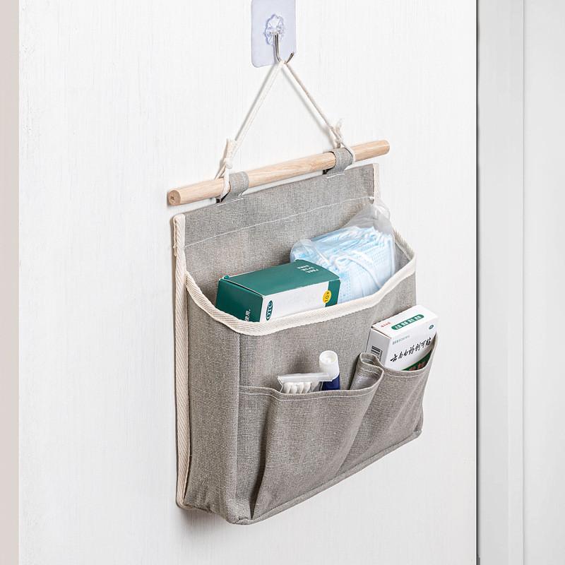 Wall Mount Storage Bag For Bedroom Organizer With Large Capacity For Dorm Room And Closet Use