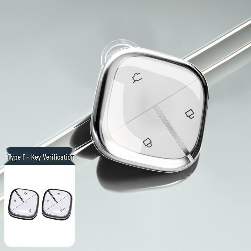 

Wuling Bingo & Airev Clear Sky Car Key Covers: Transparent Full-Coverage Protective Shell