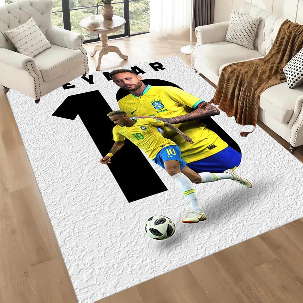Neymar Jr. Dywaniki Brazil Legend Square to świetny wybór do salonów, sypialni, wystroju domu oraz jako prezenty.
