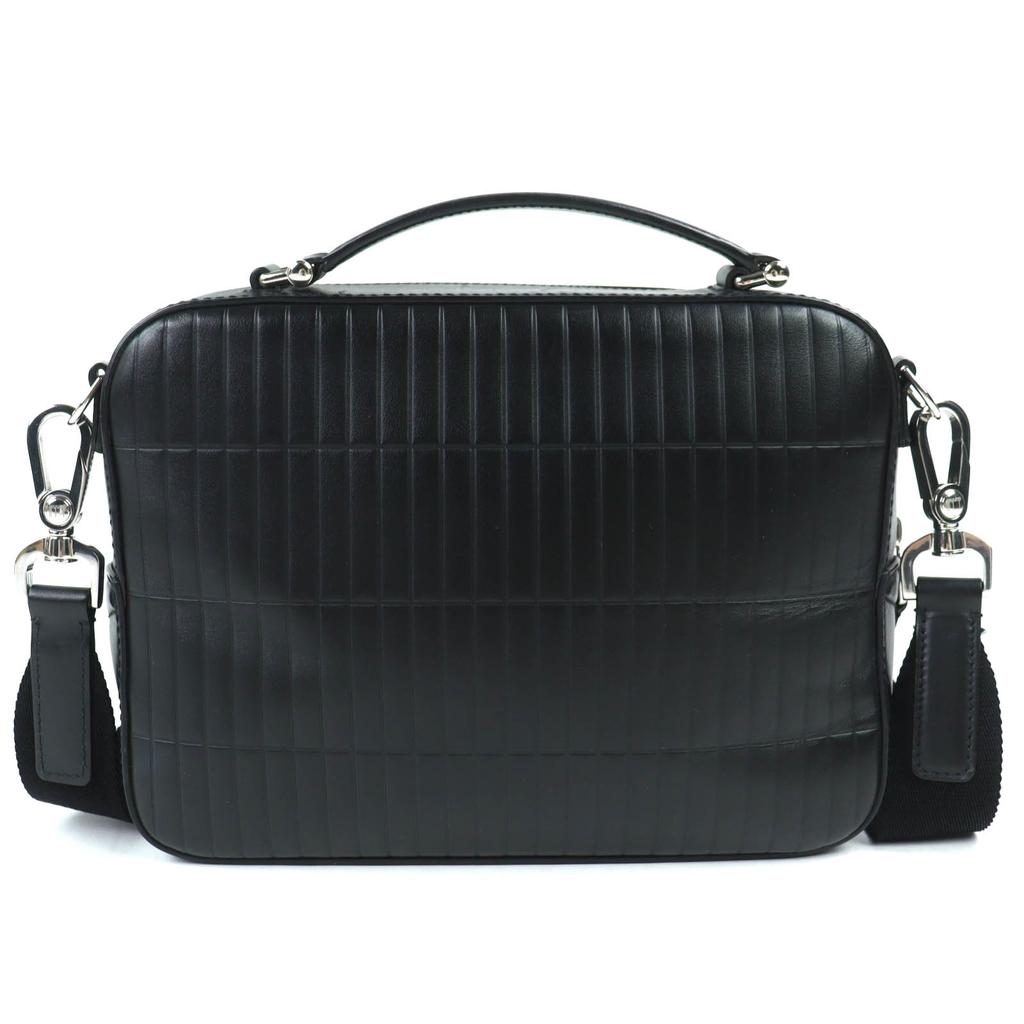 Great Dunhill Shoulder Bag Roller Gas Top Handle Bag calf leather 2way bag black Used