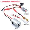 RC ESC 20A / 30A Brush Motor Speed Controller Forward Reverse Brake 2S for Controller Boat Car Tank RC Parts