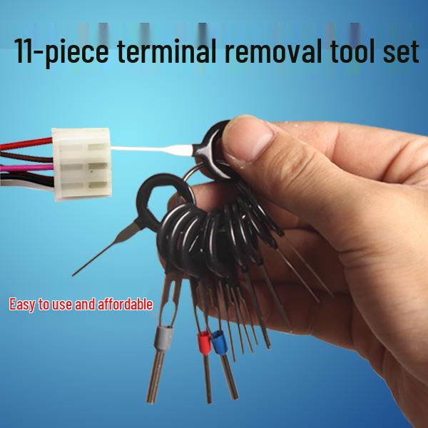18-Piece Car Terminal Tool Kit: Pin Remover & Wiring Harness Needle Set
