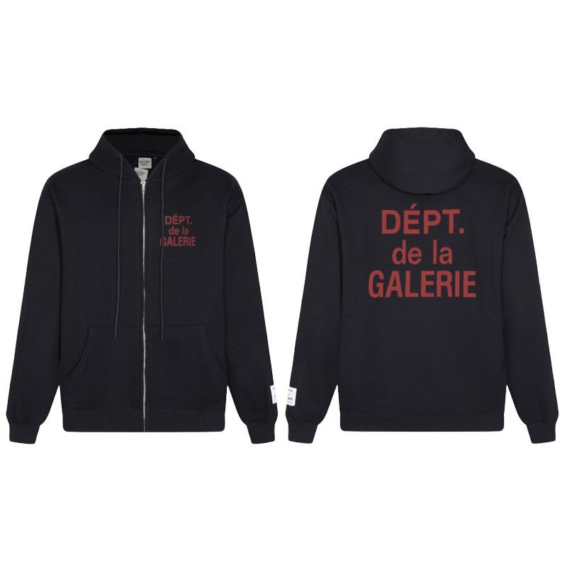 GALLERY DEPT Hoodie Men Women Oversized Cotton Fleece Pullover Sweatshirt Streetwear Loose Fit Long Sleeve