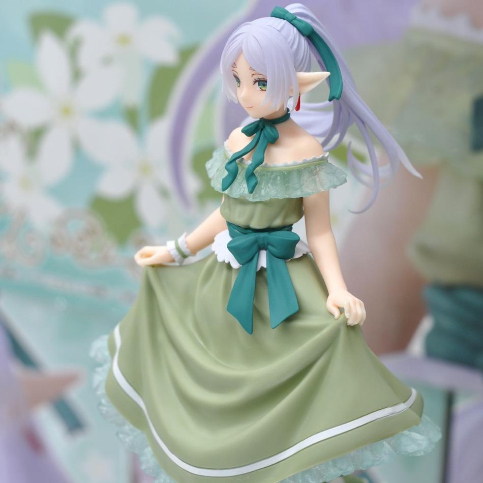 Frieren Beyond Journey'S End Action Figure Green Dress Evening Dress Pvc Figure Collection Anime Collectible For Anime Model
