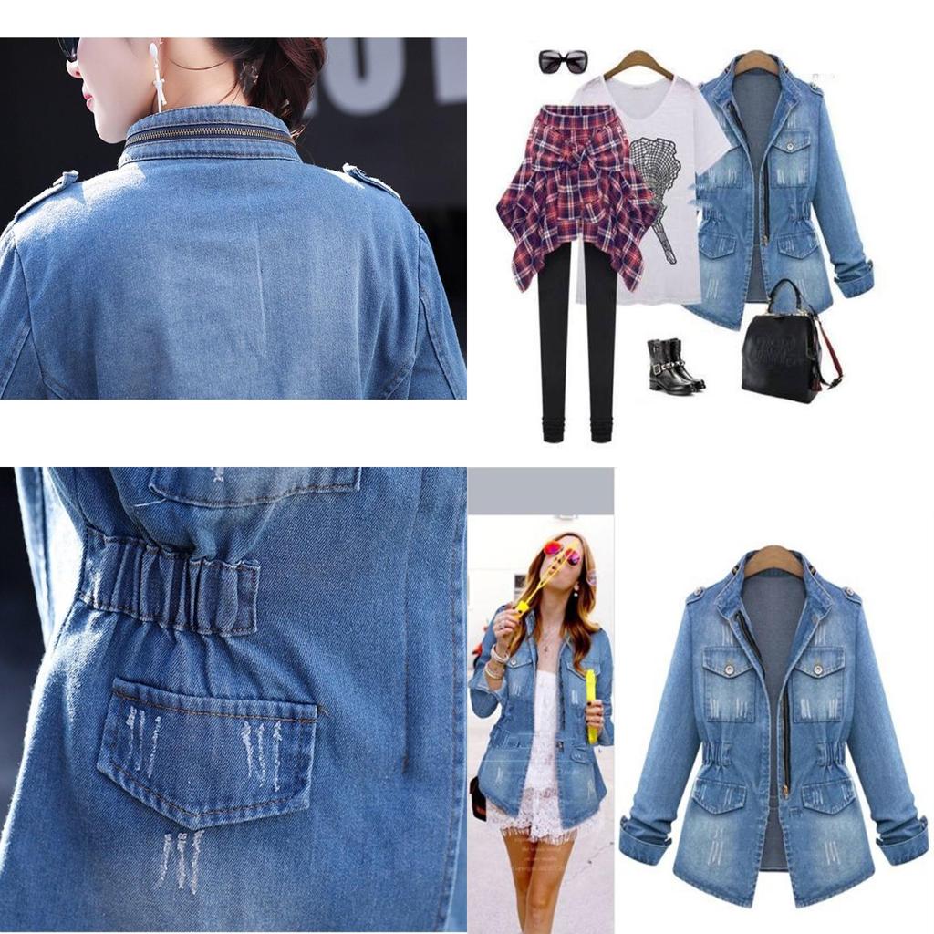Premium Quality Plus Size Casual Women's Denim Jacket With Classic Timeless Design