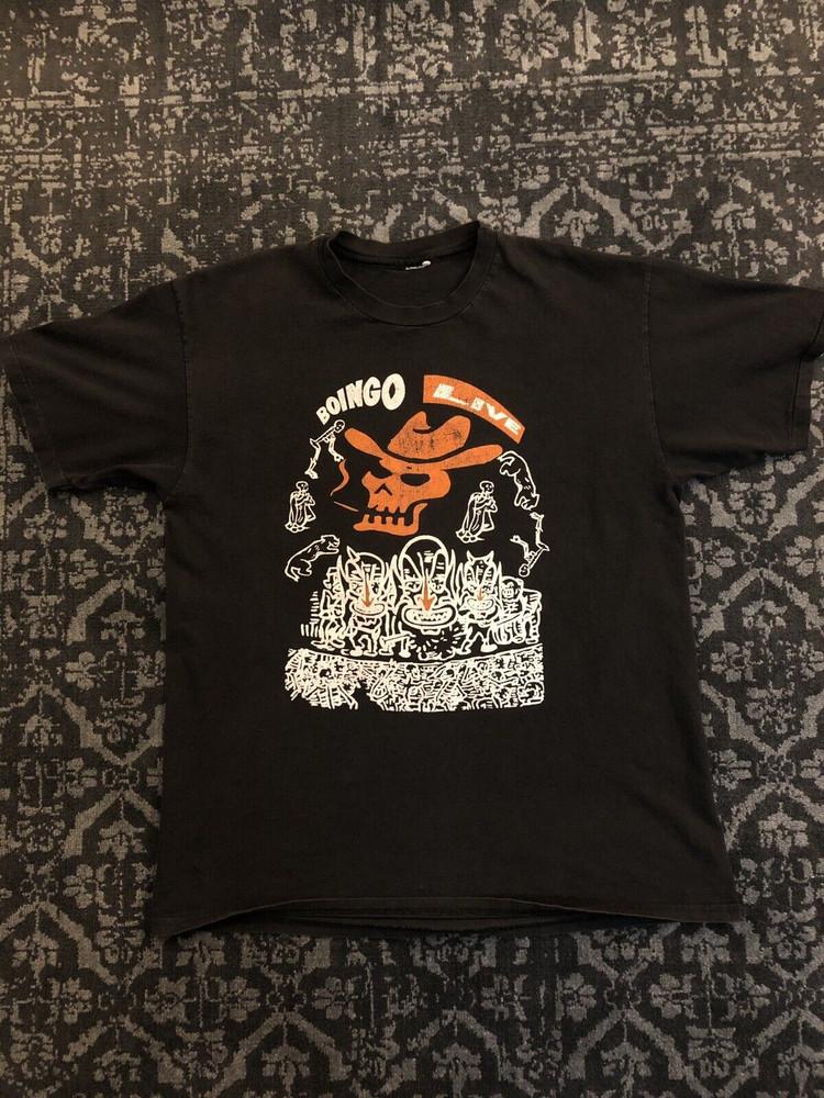 Oingo Boingo Gift For Fans Black T-Shirt Cotton All Size Unisex T-Shirt