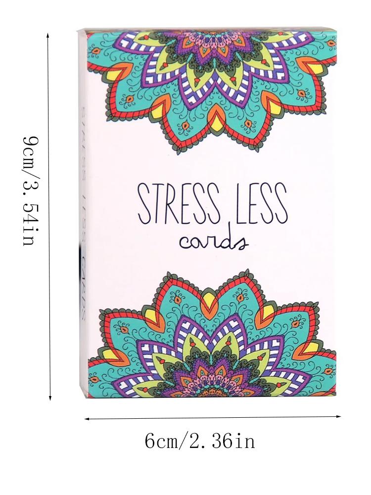 Sunny Present Stress Less Cards, Helps Relieve Stress And Anxiety Cards Game ,Perfect For Christmas Thanksgiving Gifts