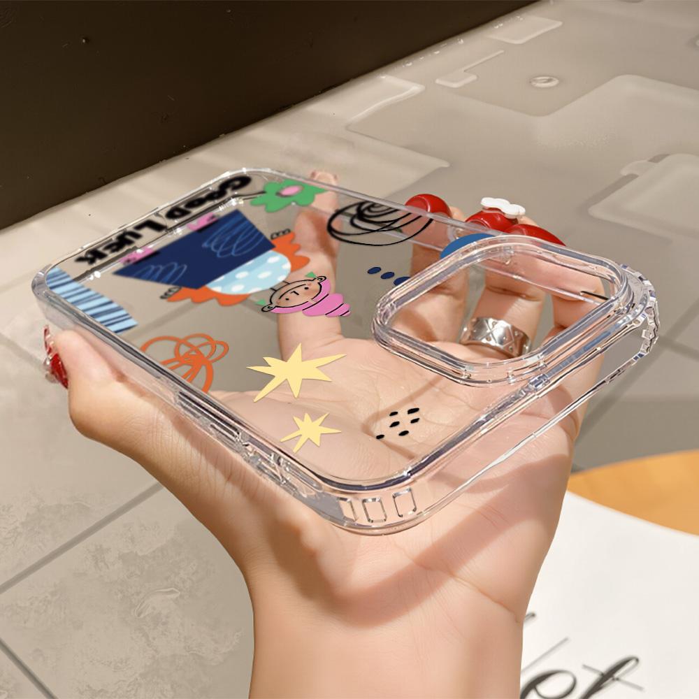 Acrylic Phone Case for iPhone 11 12 13 14 Pro 12 14 16 Pro Max for Samsung A16 A36 A56 S24 FE High-quality Painted Anti-fall Mobile Phone Case
