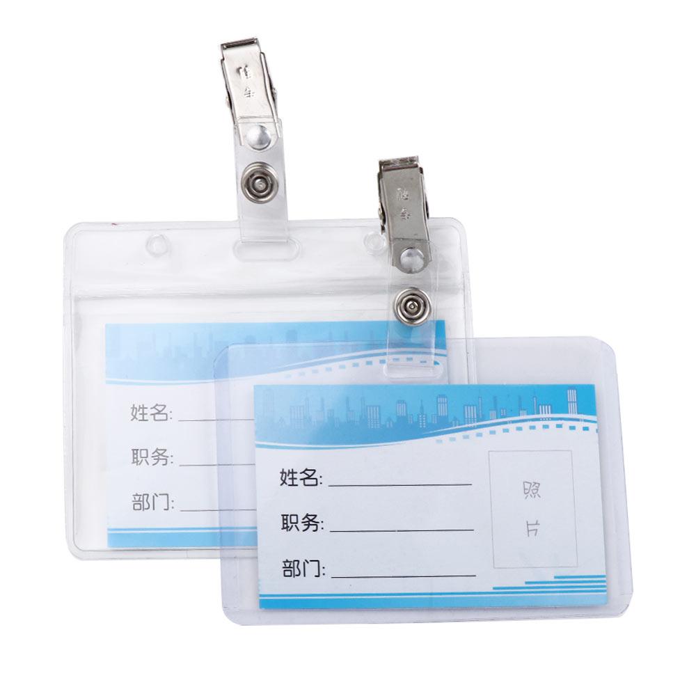 ID Credit Card Bank Card Work Card Protection Cover Badge Holders Work Card Holder Office Supplies