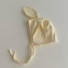 Newborns Cotton Bonnet Hat with Earflaps and Chin Ties, Breathable Baby Fetal Caps Comfortable Toddlers Warm Hat