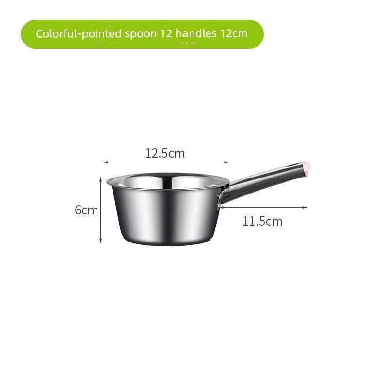 

Steel Spoon Ladle for Water, Porridge, and Wine, Suitable for Restaurants, Hotels, Canteens, Kitchens, Large W-Shaped Soup Spoon with Long Handle 12 Handles of Pointed Bottom Spoon 12cm [1 Piece]