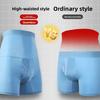Plus Size Men's Spring and Summer Ice Silk High Waist Abdominal Extension Anti Wear Leg Waist Protection Flat Angle Briefs