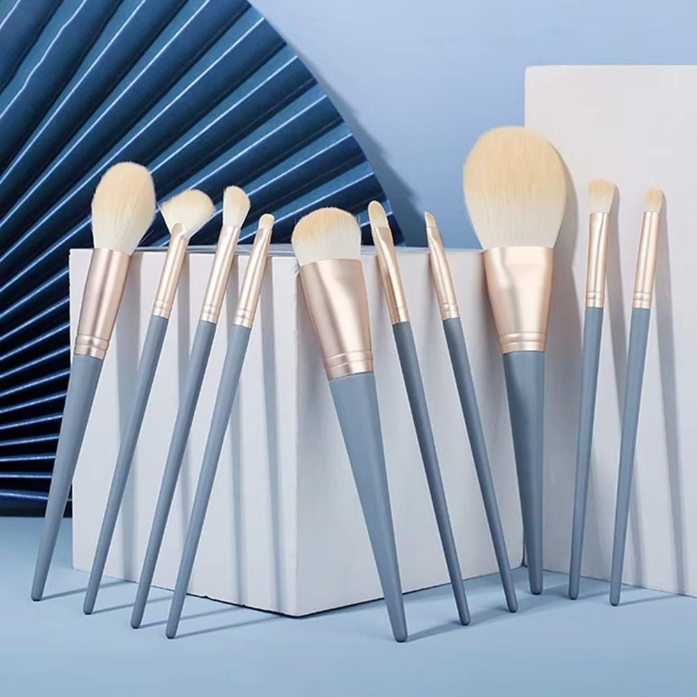 10PCS Super Soft Soft-Bristled Makeup Brushes Portable Professional Makeup Brushes  Makeup Artist
