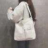Damen-Tragetasche Große Kapazität Handtaschen Student Leinwand Lässig Einfach Umhängetasche Schul-Shopper-Tasche für Frauen